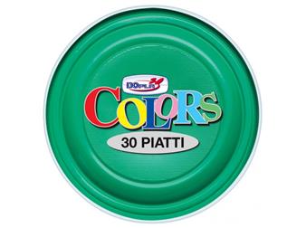 PIATTI PIANI S/R D220 PZ.30 VERDE DOPLA