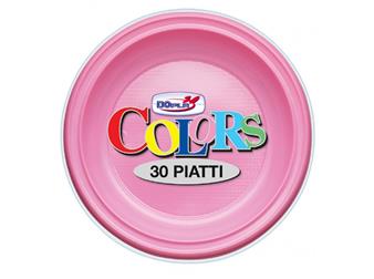 PIATTI PIANI S/R D220 PZ.30 ROSA DOPLA