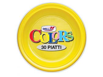PIATTI PIANI S/R D220 PZ.30 GIALLO DOPLA