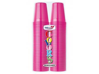 BICCHIERI 200CC PZ.100 FUCSIA DOPLA