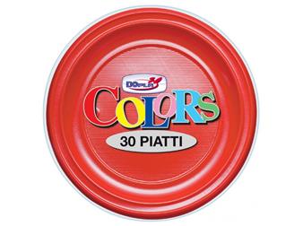 PIATTI PIANI S/R D220 PZ.30 ROSSO DOPLA